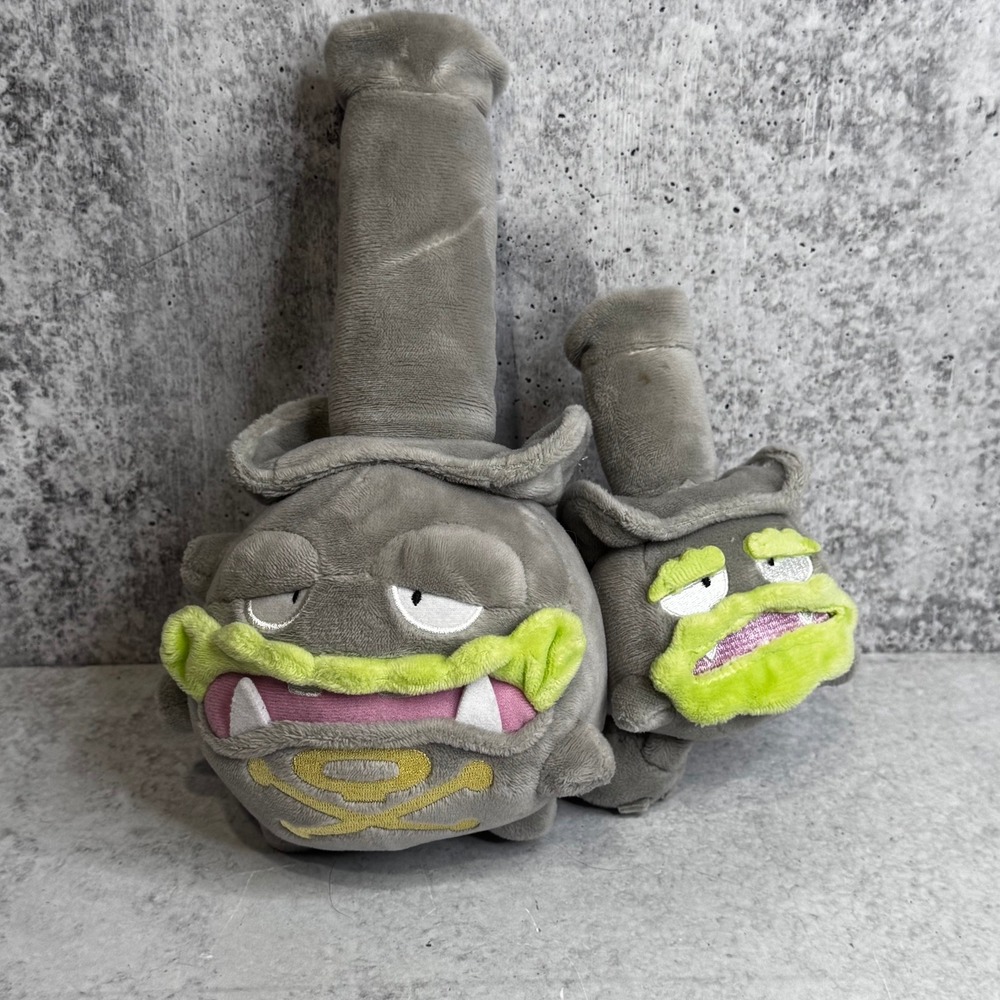 Pokemon Center Limited Galarian Weezing Poke Plush Grey Green Chimney Hat Galar
